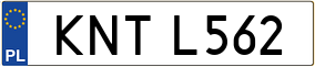 Trailer License Plate